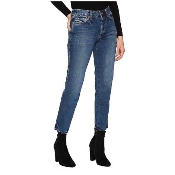 NWT Free people distressed raw hem boyfriend jeans - Picture 2 of 8